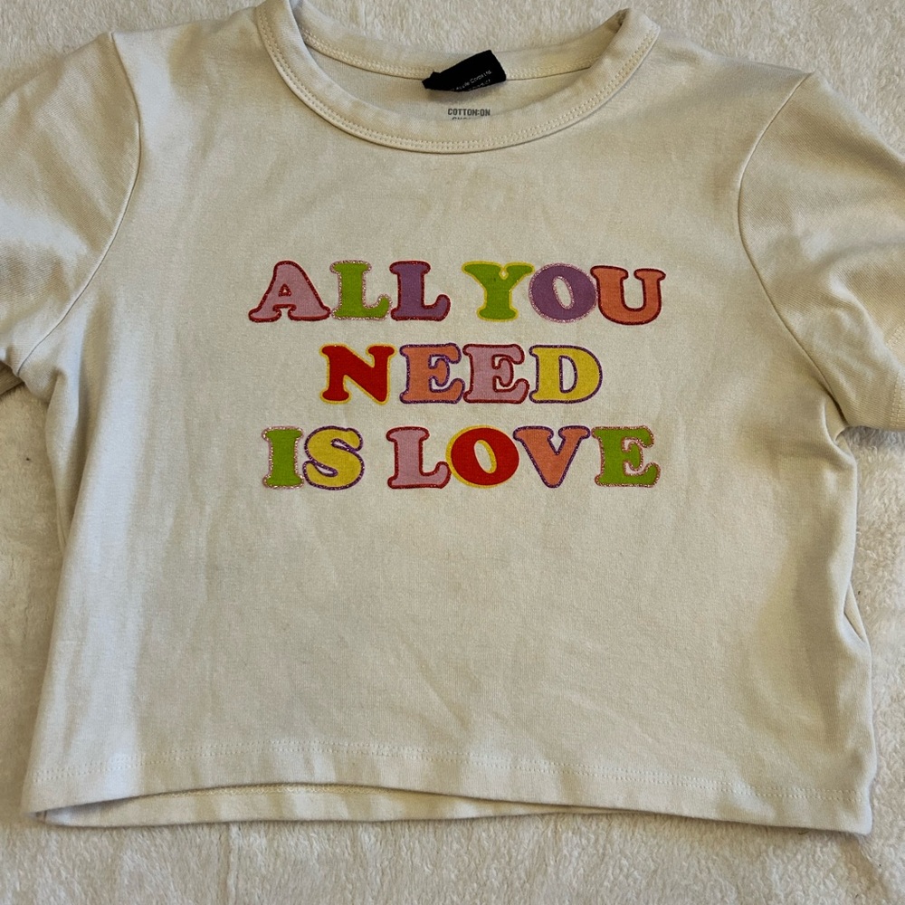 Cotton On Beatles Cropped Tee